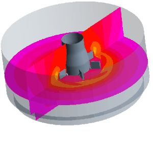 Zellkonzentrationen in einem Bioreaktor mit Rührwerk